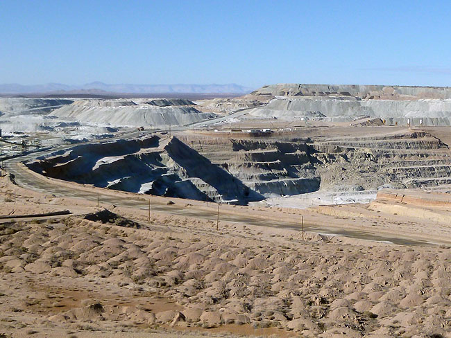 Another view looking down into Borax mine.